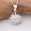 925 Silver Chrysanthemum Pendant P949