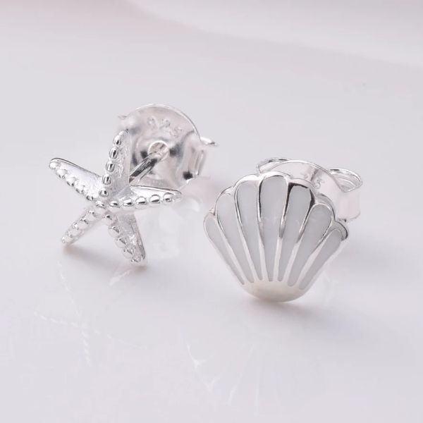925 silver Sealife Stud Earrings S785