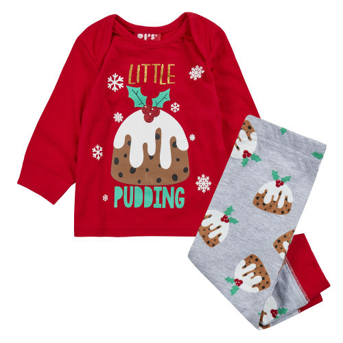 Baby Christmas pyjama set little pudding