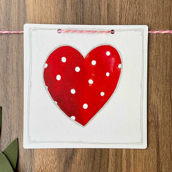 Heart Alphabet Tile