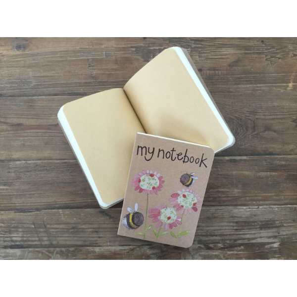 Bees Small Kraft Notebook