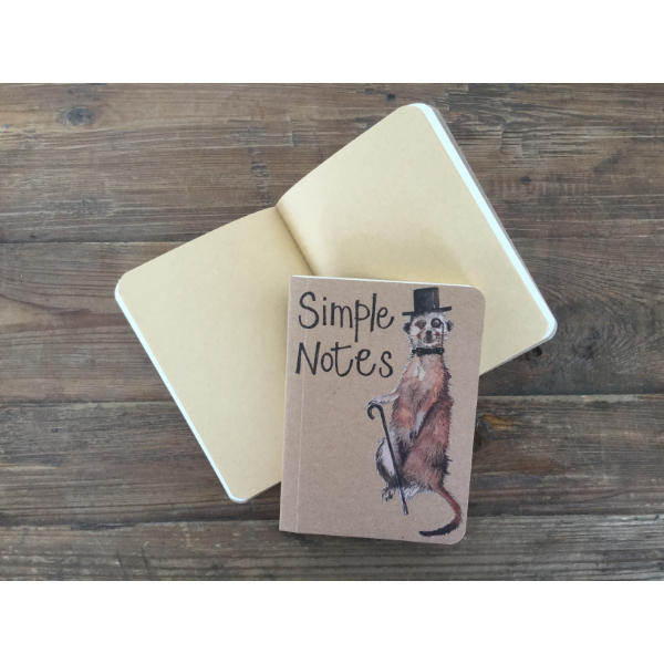 Meerkat Small Kraft Notebook