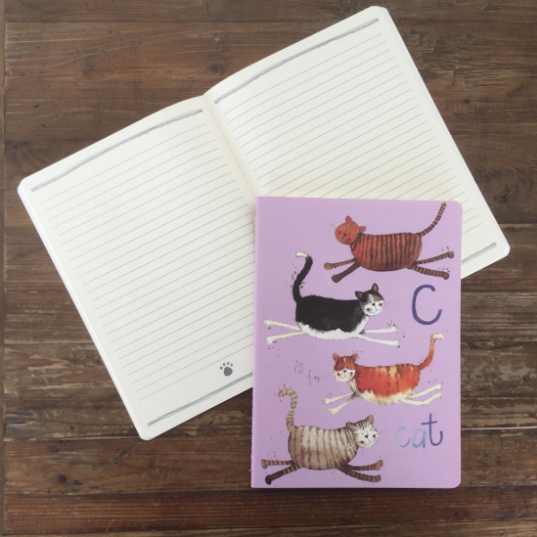 C Is For Cat Soft Large Notebook