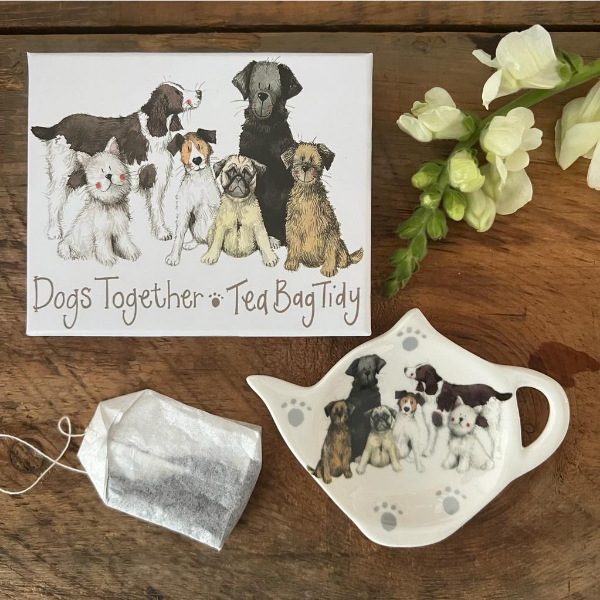Delightful Dogs Teabag Tidy