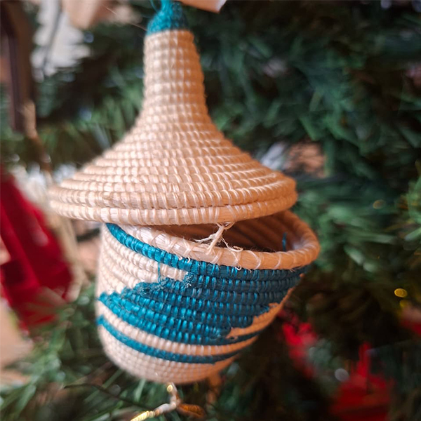 Hanging Basket Decoration - Snowman