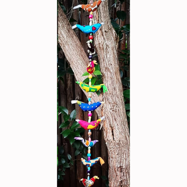 Animal string birds with beads short