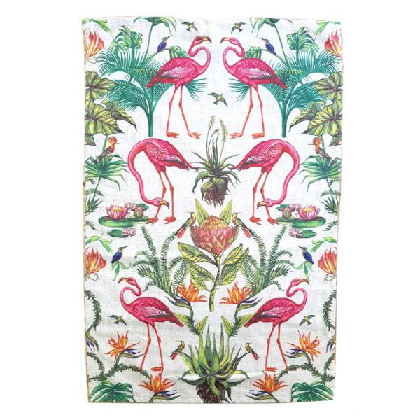 Tea Towels - Vintage Flamingo