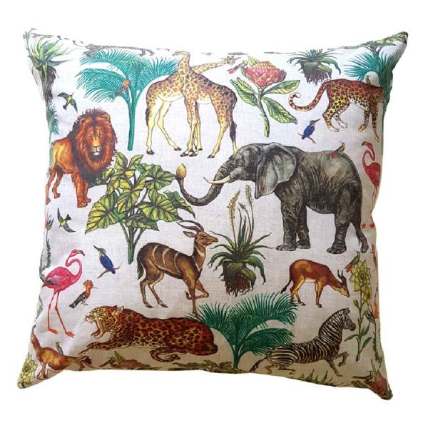 Vintage Wildlife Cushion Cover - Image 2