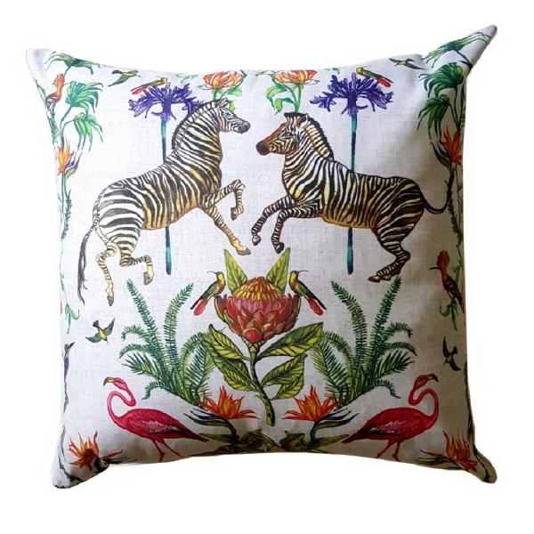 Vintage Zebra Cushion Cover - Image 2