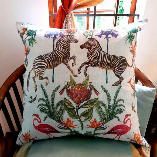 Vintage Zebra Cushion Cover