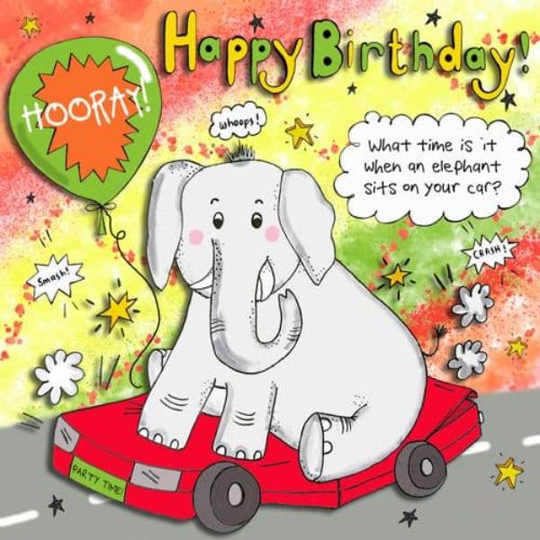 Elephant Children's Birthday-LG19