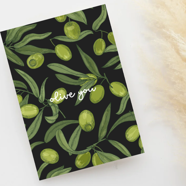Greeting Card - Olive You