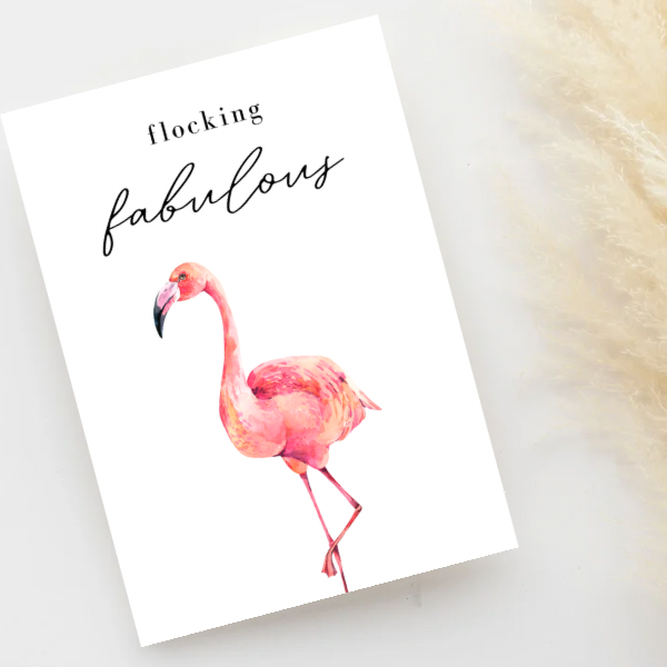 Greeting Card - Flocking Fabulous
