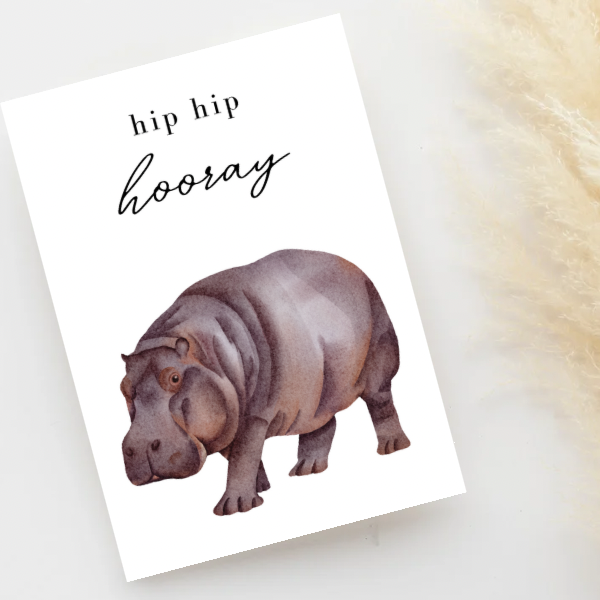 Greeting Card - Hip Hip Hooray