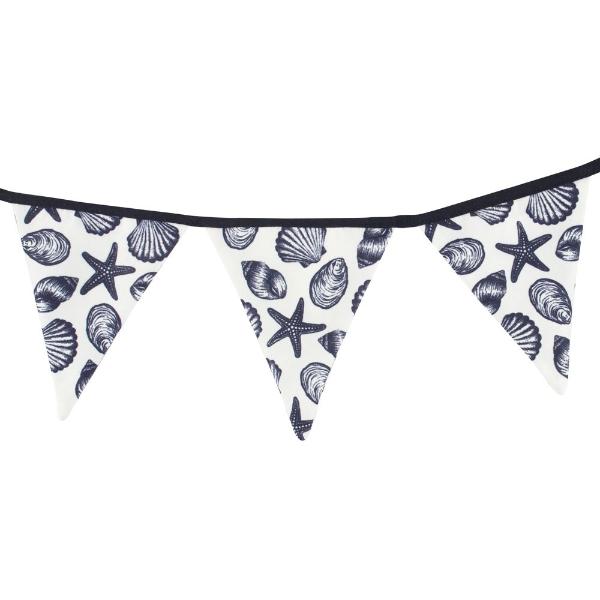 Bunting All Over Seashell Fabric