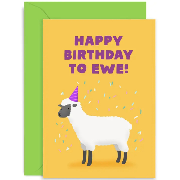 Happy Birthday To Ewe Card