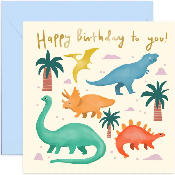 Fun Birthday Dinosaurs Card