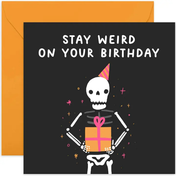 Birthday Skeleton Card