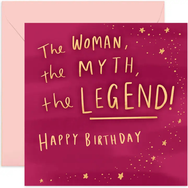Woman Myth Birthday Card