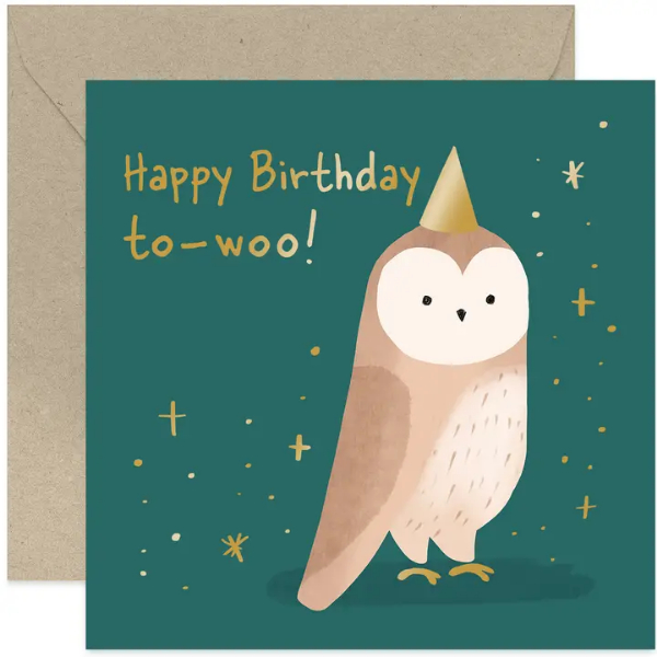 Happy Birthday Owl Card