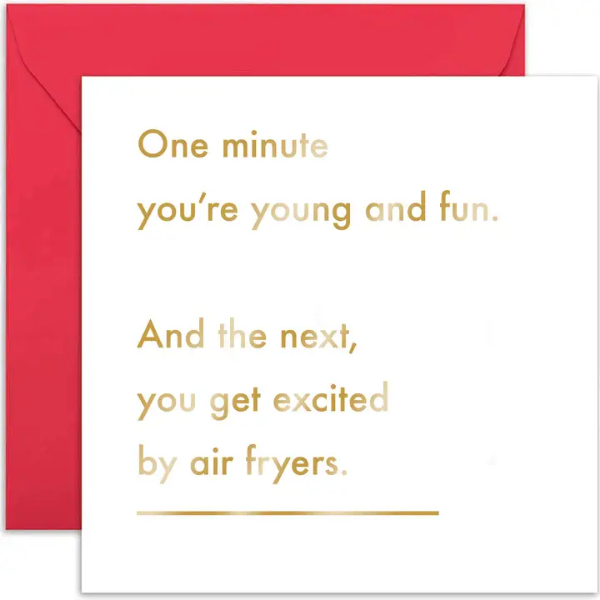 One Minute Young Funny Birthday Card