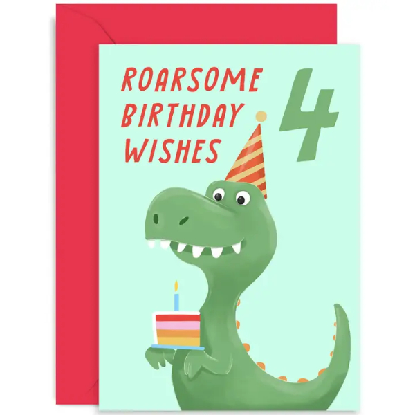 T-Rex Roarsome Age Card