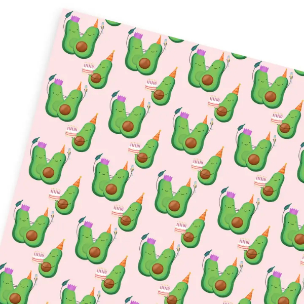 Party Avocado Gift Wrap