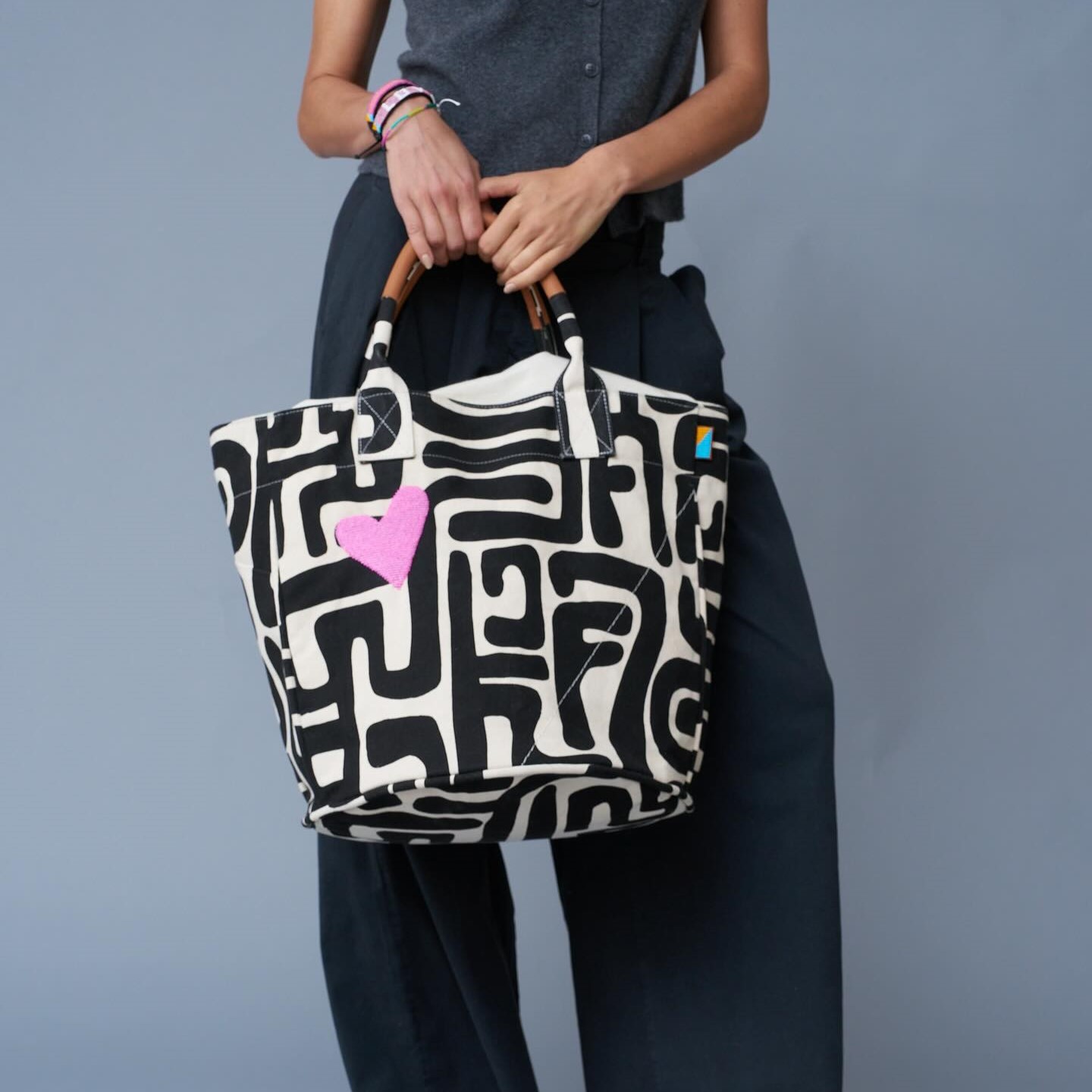 weekender -with Beaded Heart