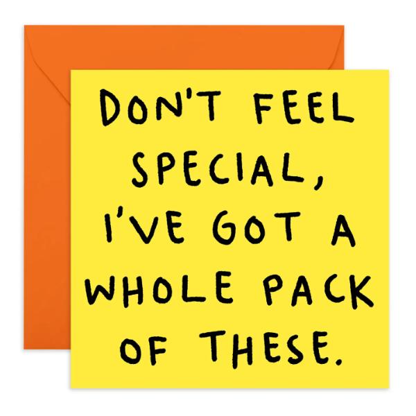 DON'T FEEL SPECIAL CC605