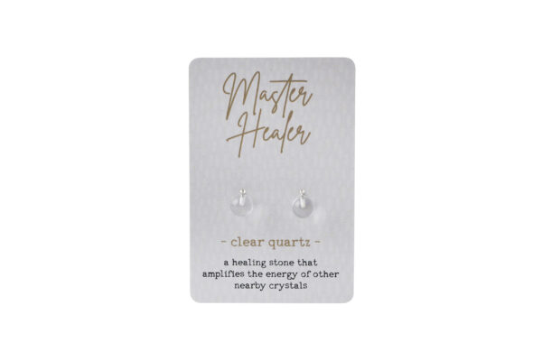 Just Smile Clear Quartz Earrings