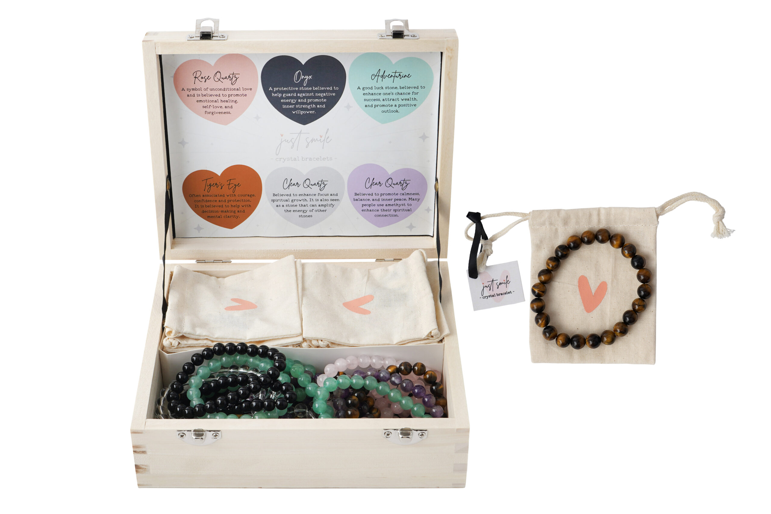 Just Smile Assorted Crystal Bracelets