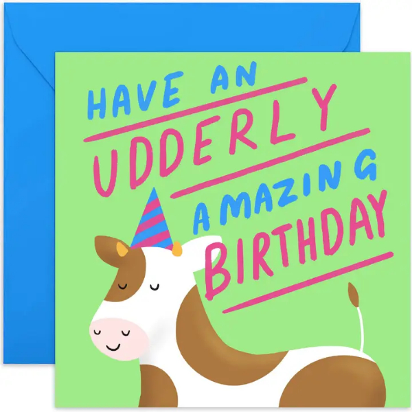Udderly Amazing Birthday Card
