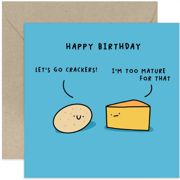 Let's Go Crackers Birthday Card