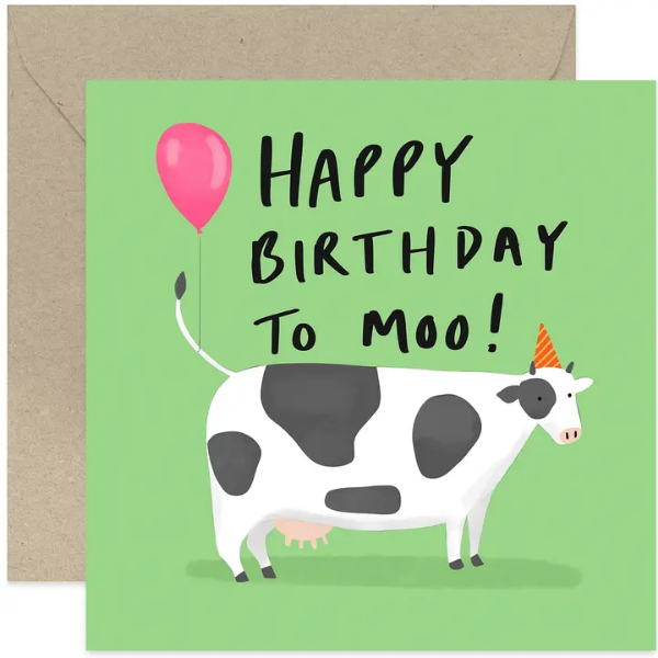 Happy Birthday to Moo Card