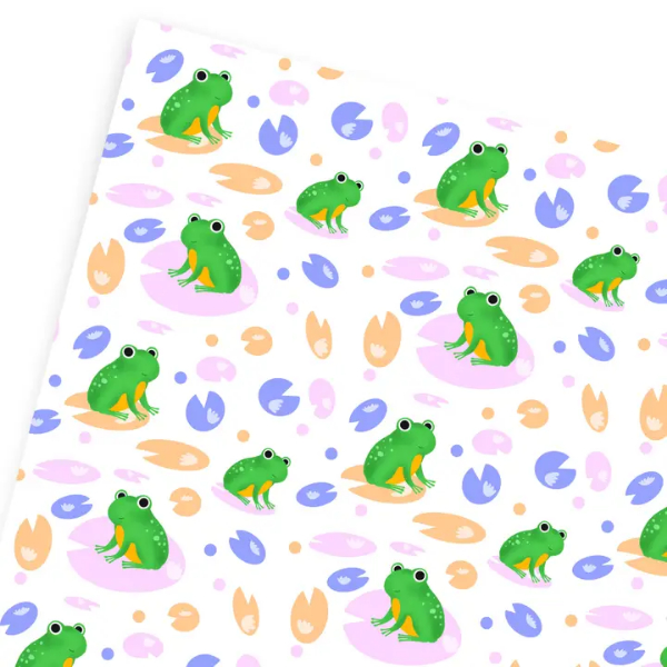 New Pad Frog Gift Wrap