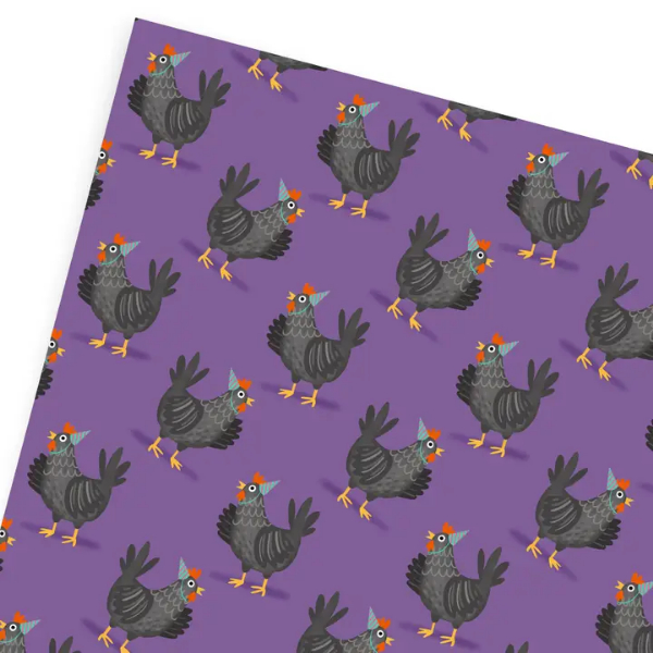 Party Chicken Gift Wrap