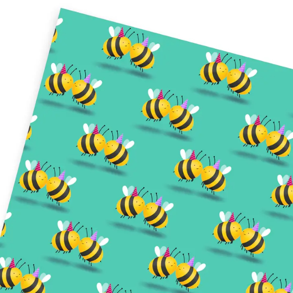 Party Bees Gift Wrap Sheets