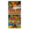 Degas Two Dancers Reversible Silk Square Scarf