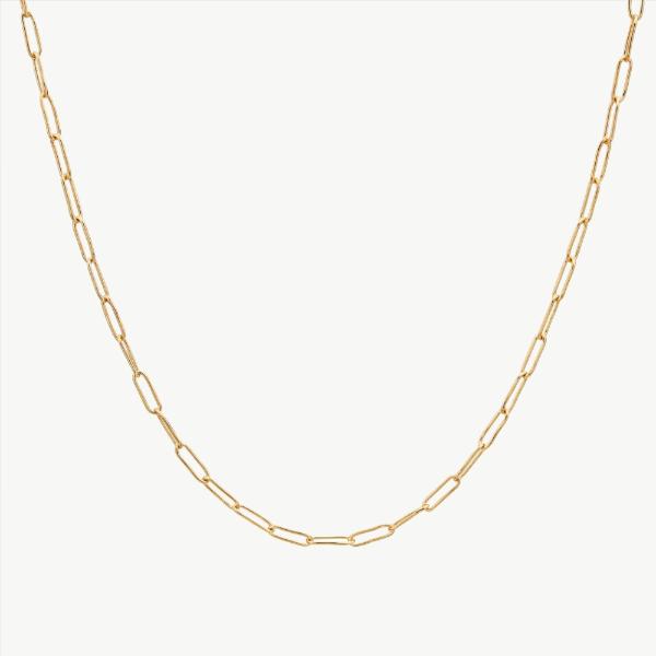 Necklace - Delicate Ellipse Collar/Gold