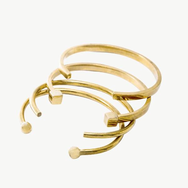 Bracelet - Mixed Shapes Stacking Cuff