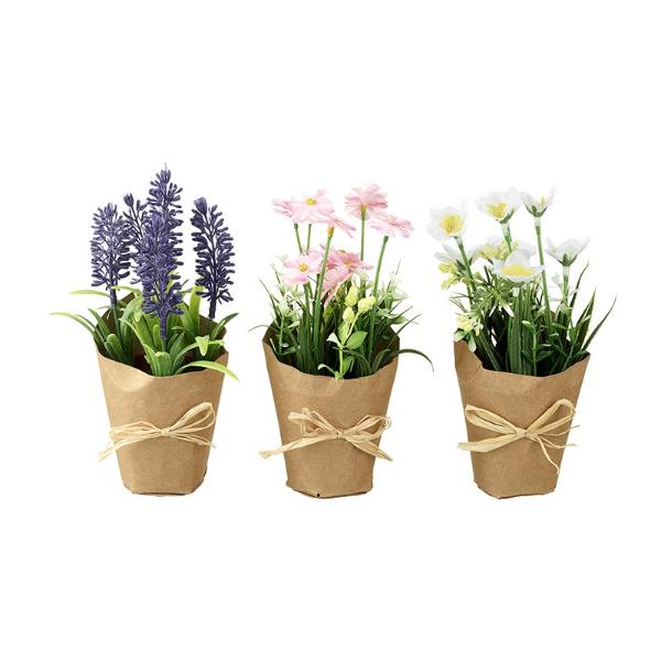 PRETTY FLOWERS IN POTS MIX KKT008