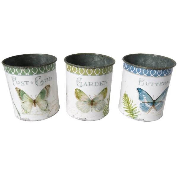 BUTTERFLY METAL POTS  MBF1027