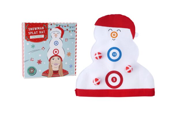 Snowman Splat Hat Game With Velcro Balls