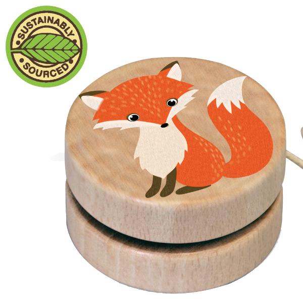 Wooden Wildlife Yoyos Assorted