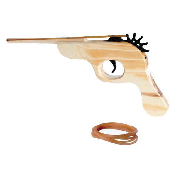 Wooden Rubber Band Pistol