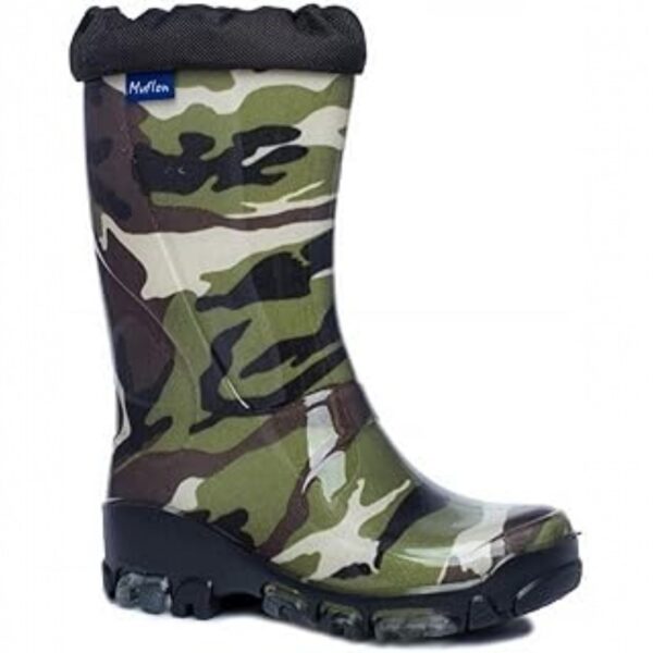 Kids Camo Wellington Boots