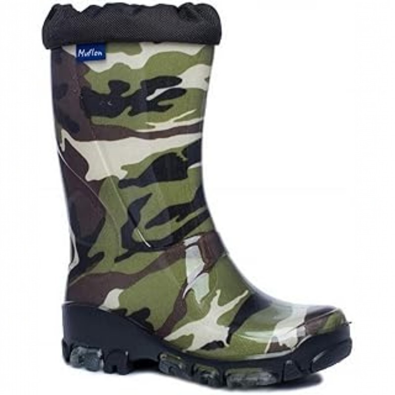 Kids Camo Wellington Boots