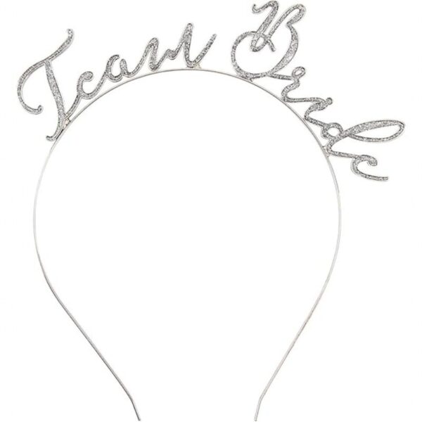 CM Silver Glitter 'Bride To Be' Headband