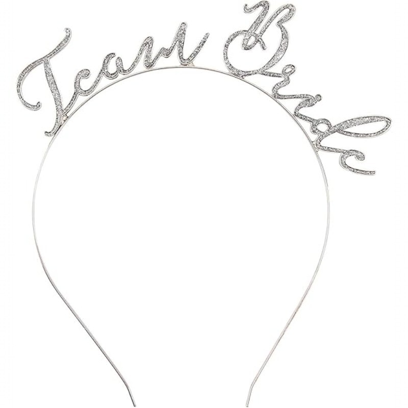 CM Silver Glitter 'Bride To Be' Headband