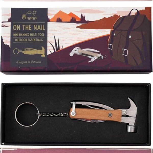 Wild & Free 'Nailed It' Keyring Hammer Multi Tool